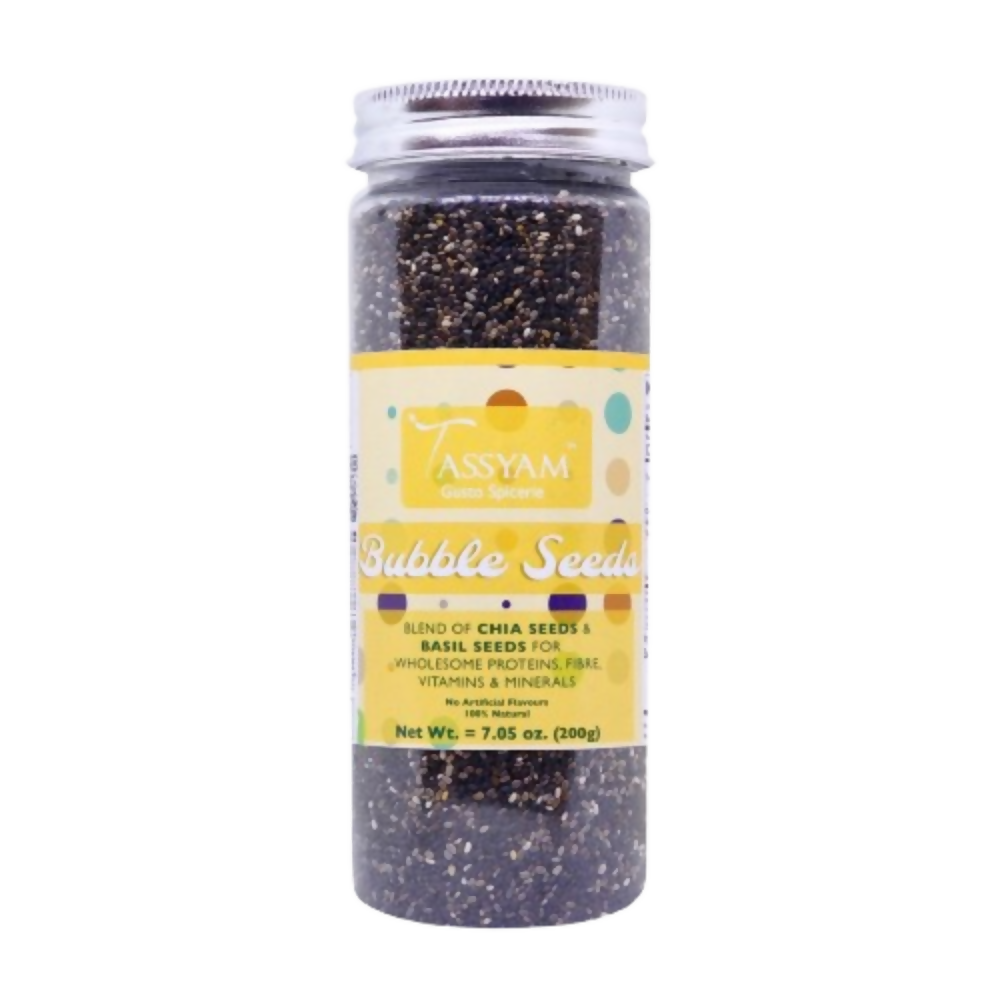 Tassyam Organics Bubble Seeds Mix - Chia & Basil - Distacart
