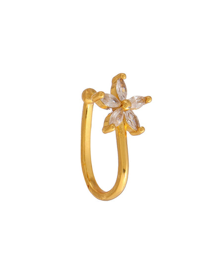 Ruby Raang Gold Star Nose Pin - Dista