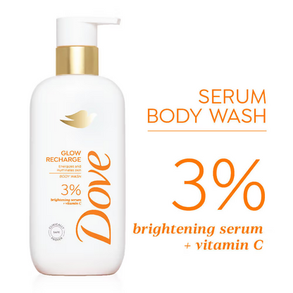 Dove Glow Recharge Exfoliating & Acne Clear Serum Body Wash Combo - Distacart