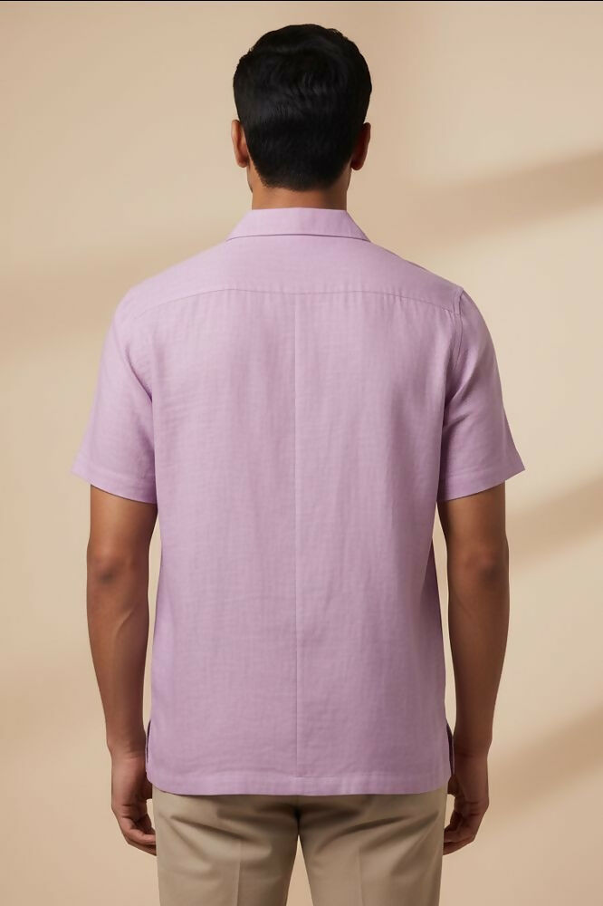 Lilac Drift — Lilac Linen Shirt by Hilo Design - Dista