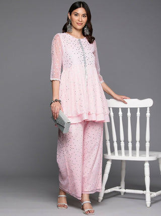 Ahalyaa Women's Traditional Wear Co-ods - Pink - Distacart
