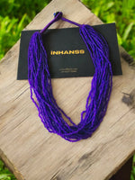 Thumbnail for Inhanns Handmade Beaded Multilayer Necklace, 20 Layers - Purple - Distacart