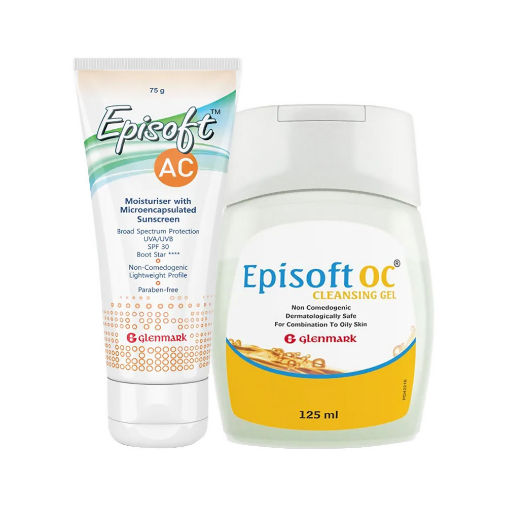 Episoft AC Moisturiser SPF 30 + OC Cleansing Gel Combo - Distacart