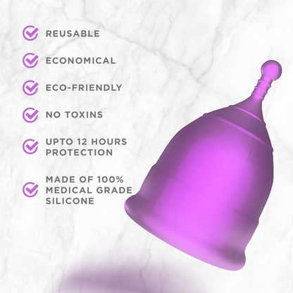 Pee Safe Menstrual Cup & Bio Panty Liners For Women - Dista