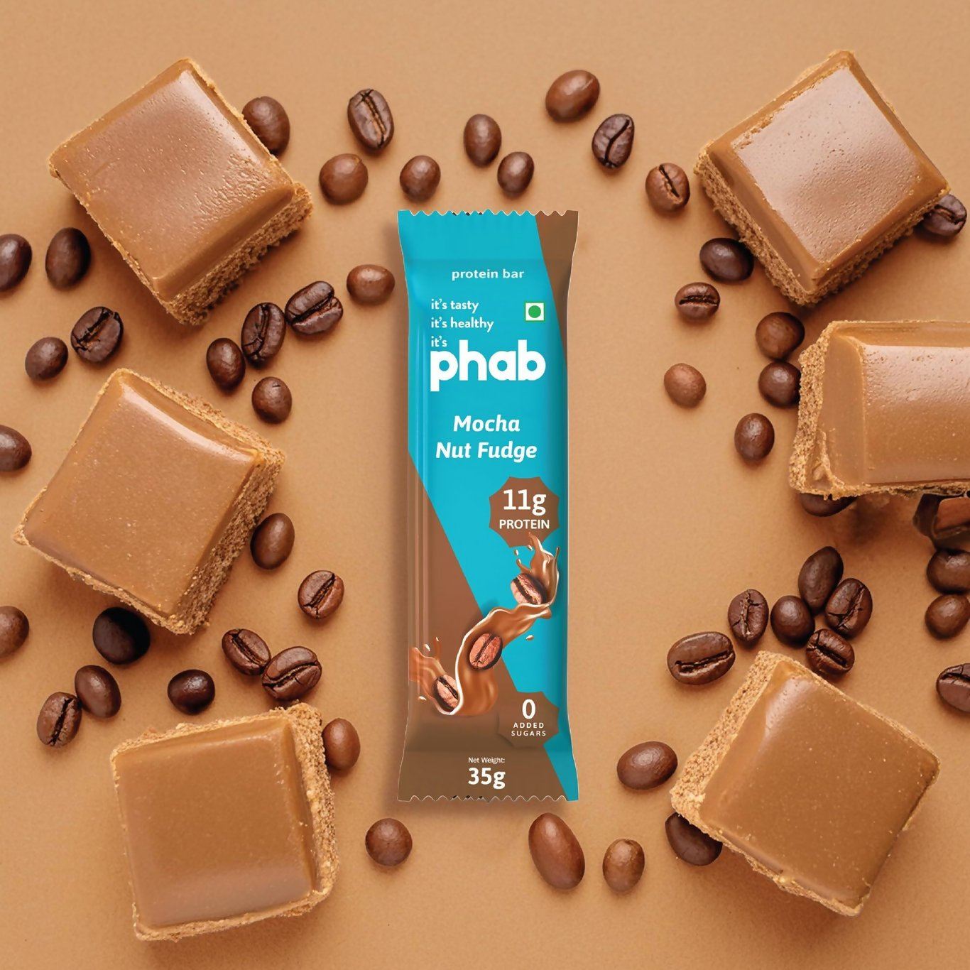 Phab Protein Bars With Protein Mocha Nut Fudge - Dista