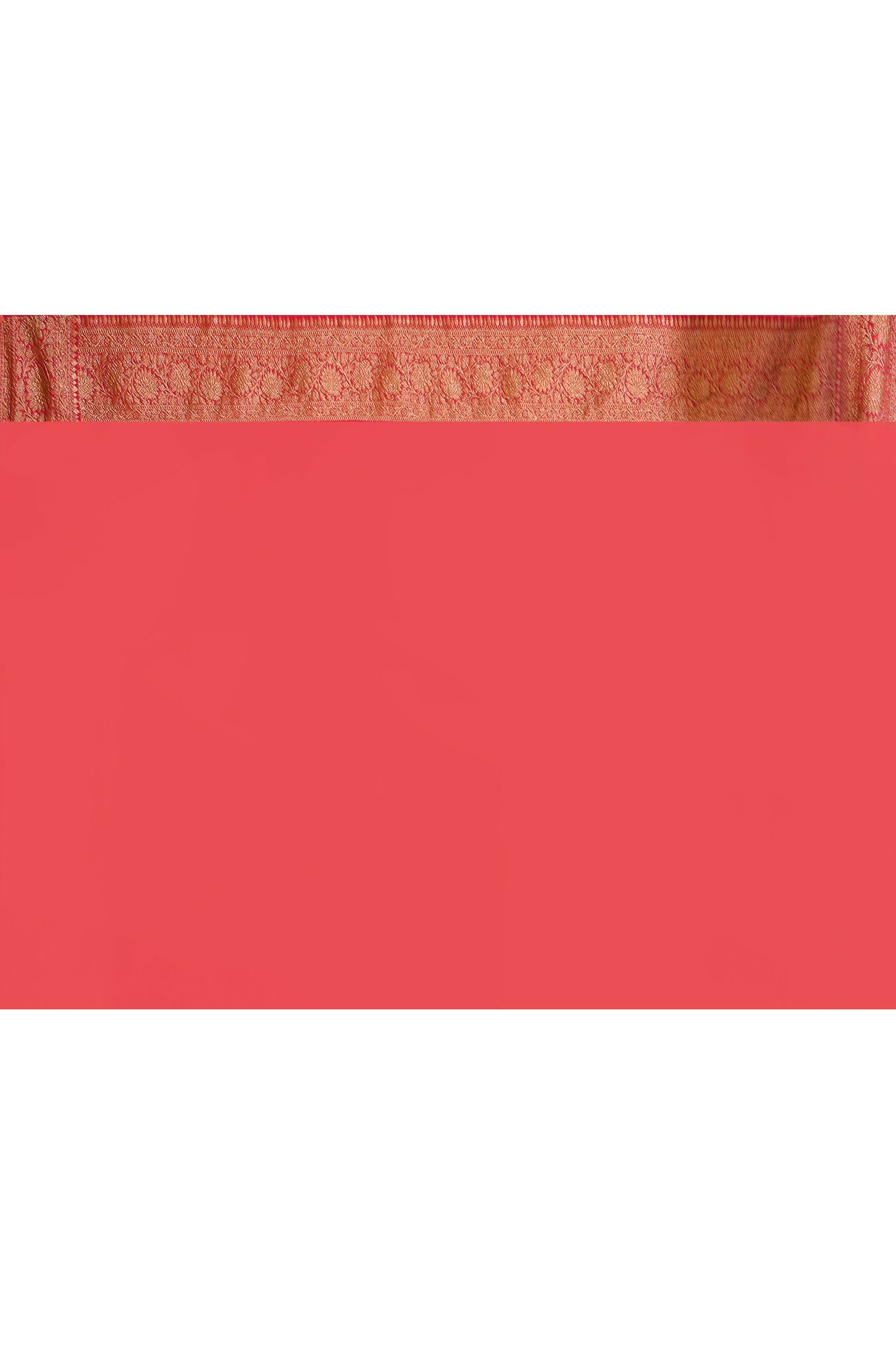 Joban Fashion Green Crepe Chiffon Pure Handloom Banarasi Silk Saree