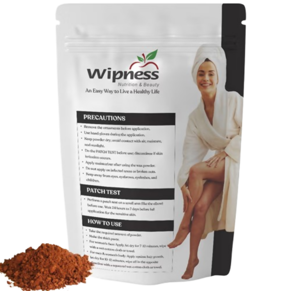 Wipness Natural Chocolate Facial Hair Removal Powder - Dista