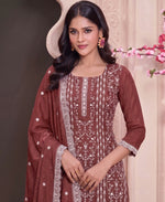Thumbnail for KC Rust Summer Wear Rangoli Silk Straight Suit For Women - Dista