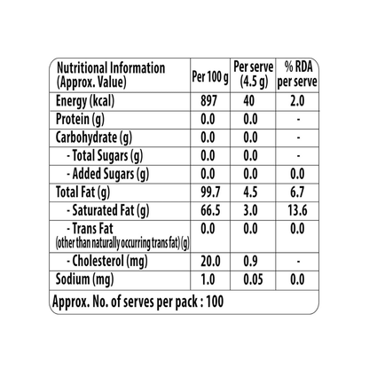 Aashirvaad Svasti 90% Lower Cholesterol Ghee - Distacart