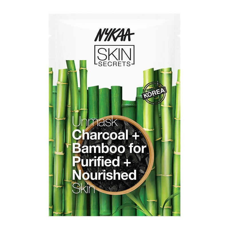 Nykaa Skin Secrets Exotic Indulgence Charcoal + Bamboo Sheet Mask - Distacart