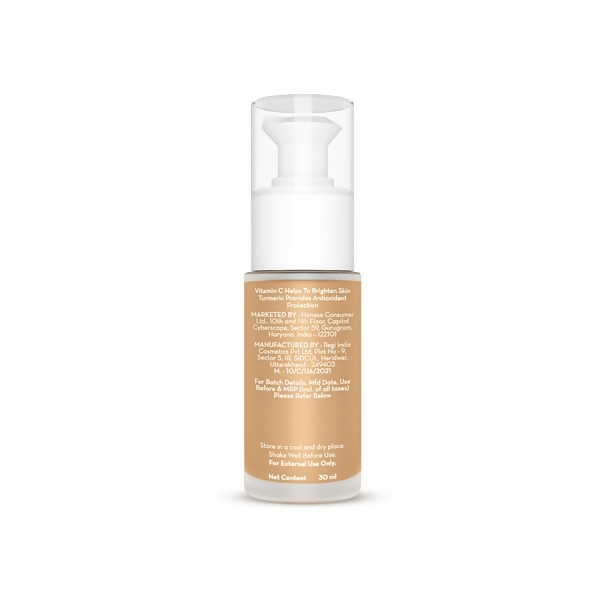 Mamaearth Hydra-Glow Full Coverage Foundation With Vitamin C & Turmeric - Caramel Glow - Distacart