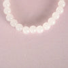 NVR Men & Women White Marbel Crystal Elasticated Bracelet - Distacart