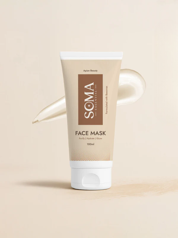 Soma Essential Apian Dtan Glow Mask, 2% Licorice And Beeswax - Dista