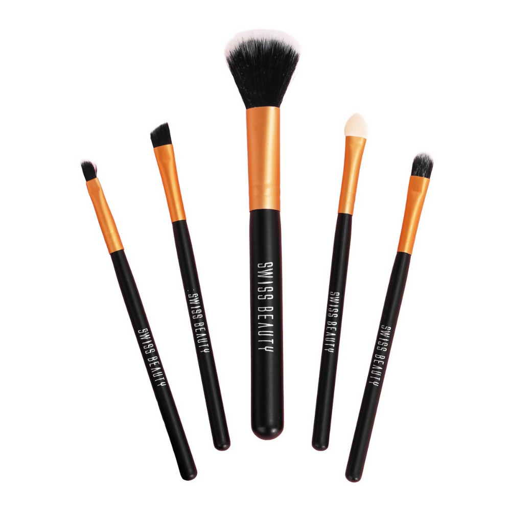 Swiss Beauty Makeup Brushes - Gold - Dista