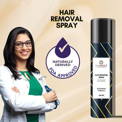 Samisha Hair Removal Spray For Men & Women - Distacart
