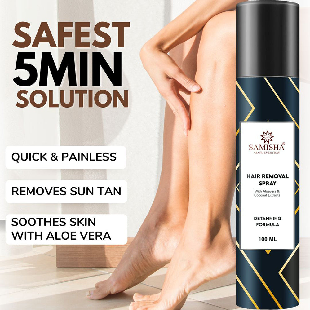 Samisha Hair Removal Spray For Men & Women - Distacart