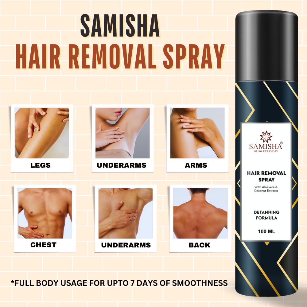 Samisha Hair Removal Spray For Men & Women - Distacart