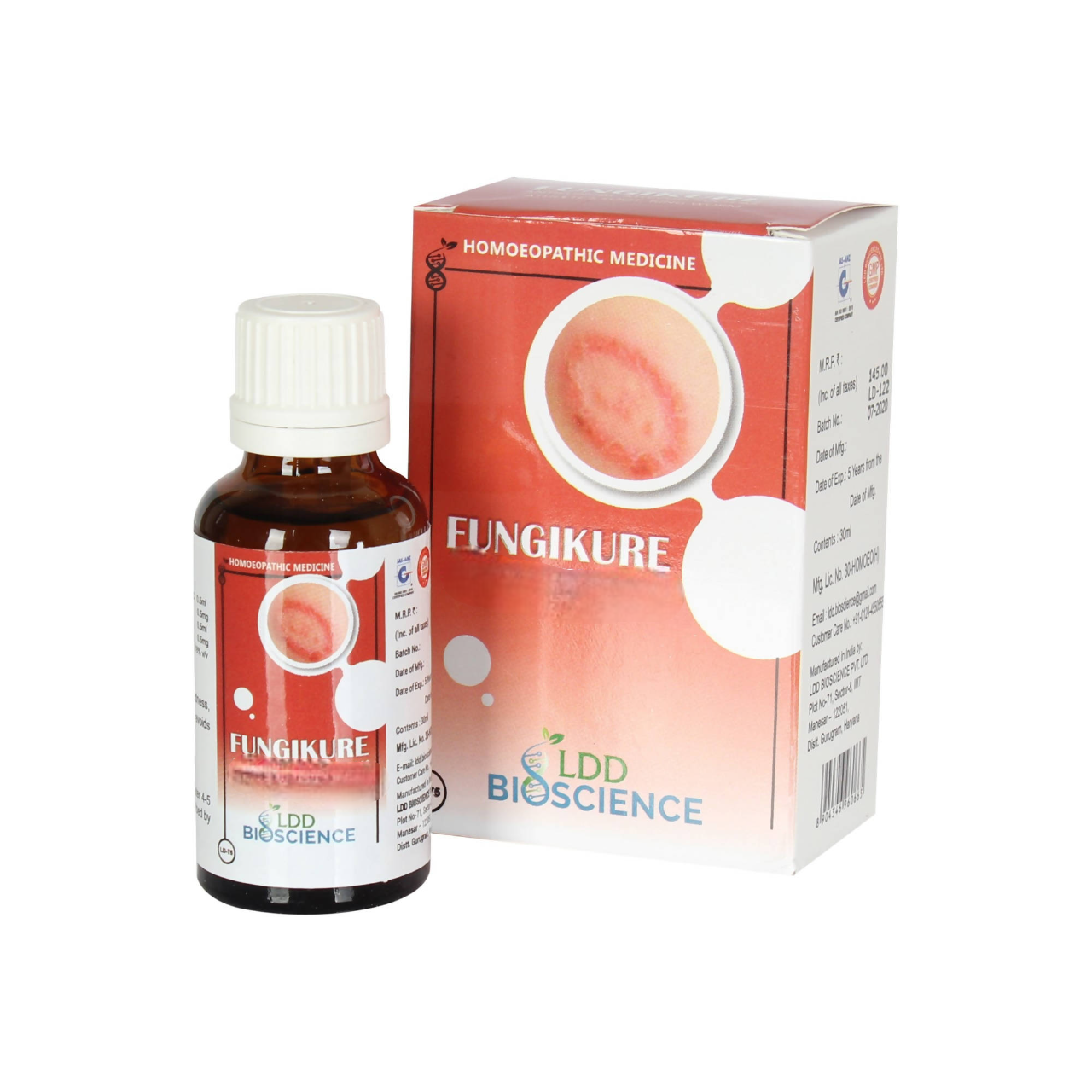 LDD Bioscience Homeopathy Fungikure Drops - Distacart