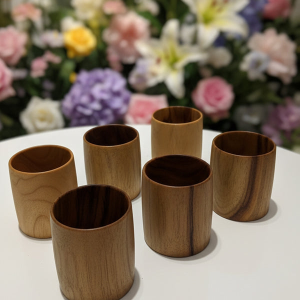 Wood estate Original Wooden Bourbon Drinking Water Glass Gifts - Distacart