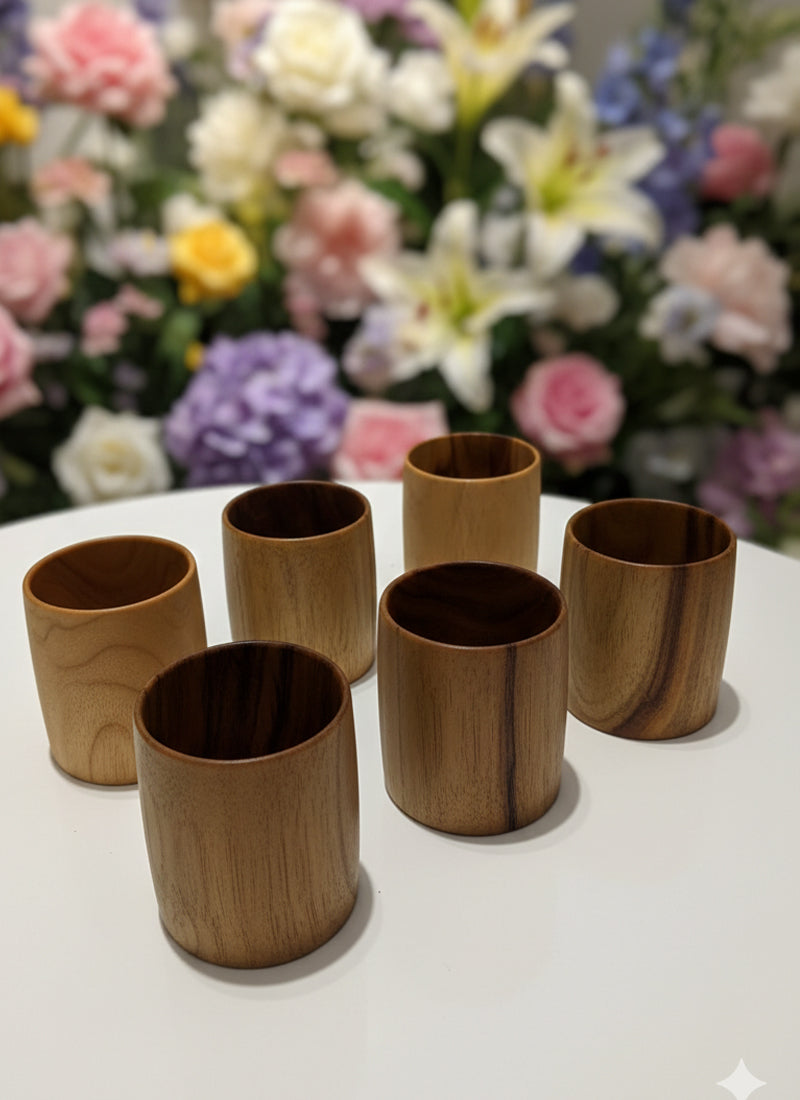 Wood estate Original Wooden Bourbon Drinking Water Glass Gifts - Distacart