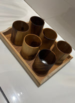 Thumbnail for Wood estate Original Wooden Bourbon Drinking Water Glass Gifts - Distacart