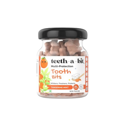 Teeth-A-Bit Kids Anti-Cavity Anti-Plaque Multi-Protection Pro Enamel Orange - Distacart
