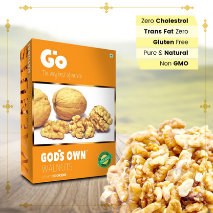 Go Organic Light Broken Walnut Kernels - Dista