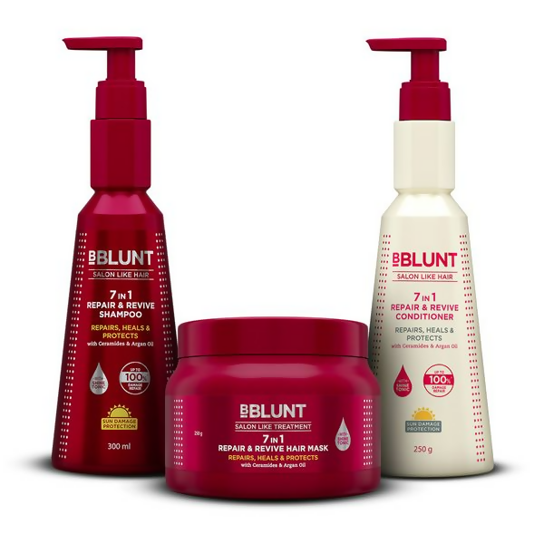 BBlunt 7 in 1 HAir Damage Repair Trio Combo - Distacart