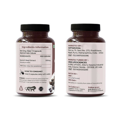 Saptamveda Natural Kaunch Beej Extract Capsules - Distacart