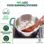 Thumbnail for The Indus Valley TurboCuk Tri-ply Stainless Steel Biryani Cooking Pot/Casserole, Premium Quality, 3 Layer Thick Body, Cool Silicone Handles, 100% Toxin-free, Non-stick, Induction & Gas, Spatula, 2.9L