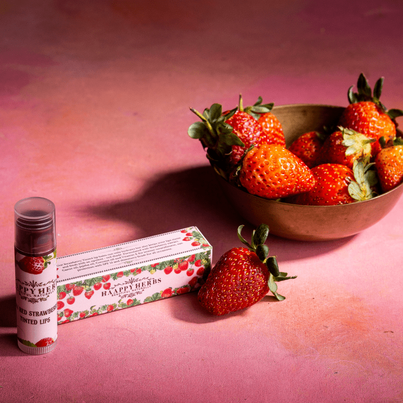 Haappyherbs Lip Balm With Tint Strawberry