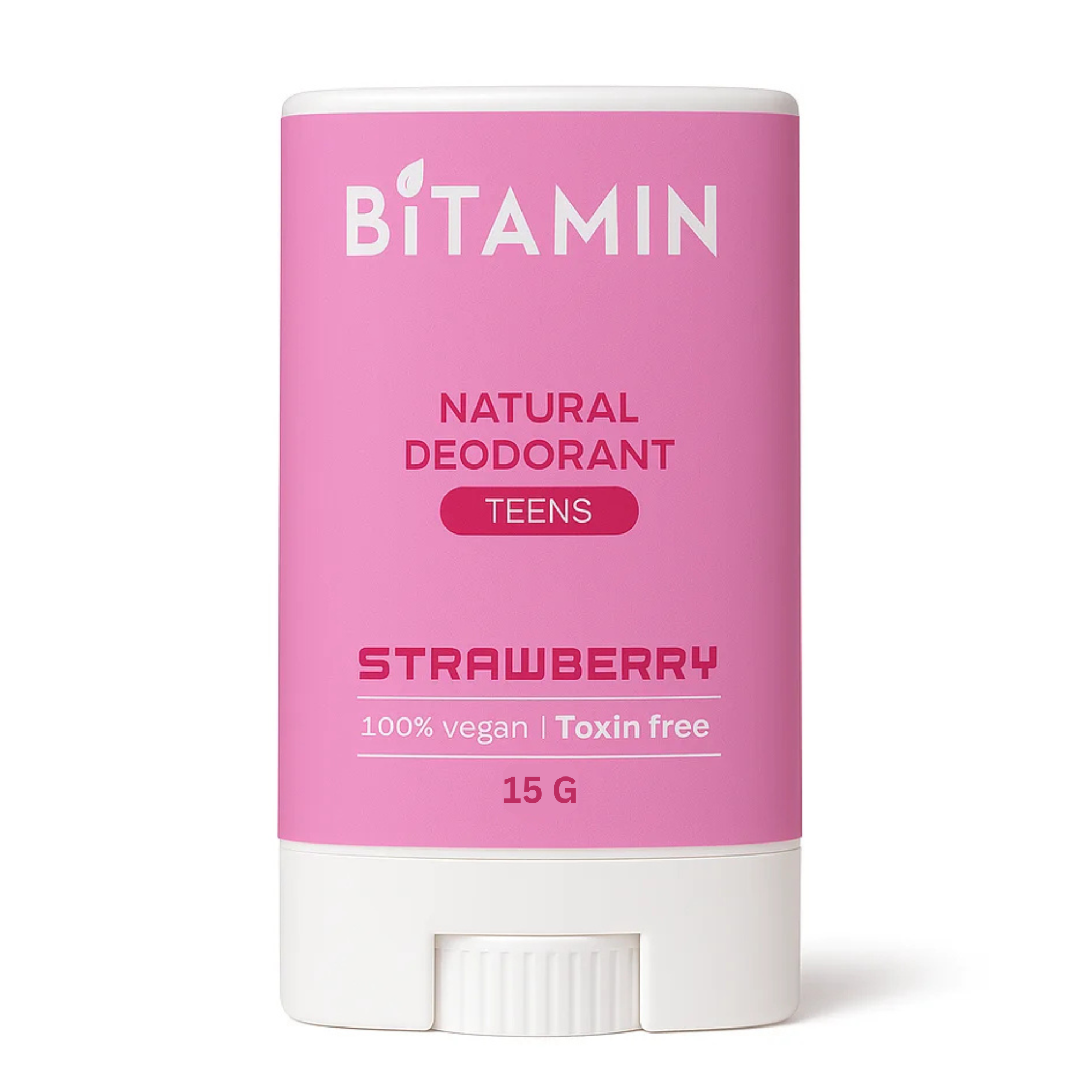 Bitamin Strawberry Teens Natural Deodorant Roll On Stick