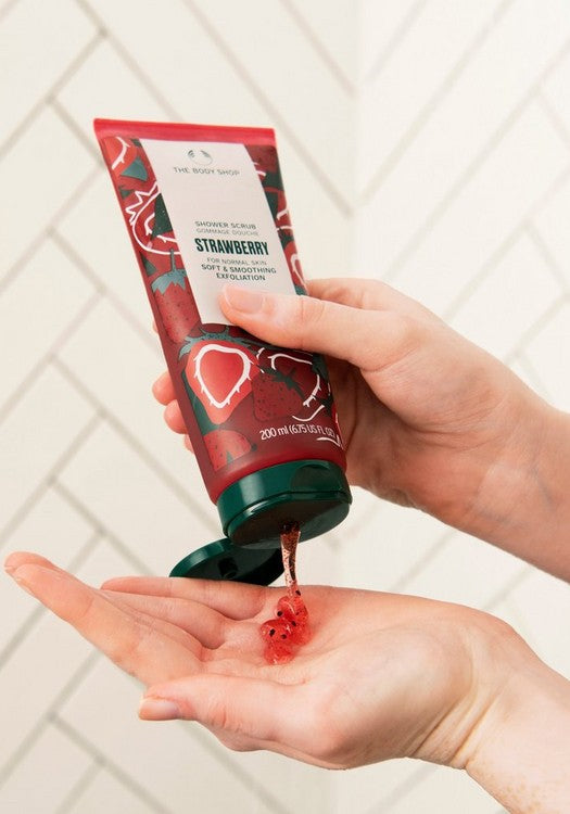 The Body Shop Strawberry Softening Body Polish Scrub - Distacart