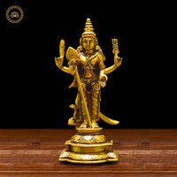 Thumbnail for Brass Subramanya Statue - Divine Blessings for Spiritual Seekers - Distacart