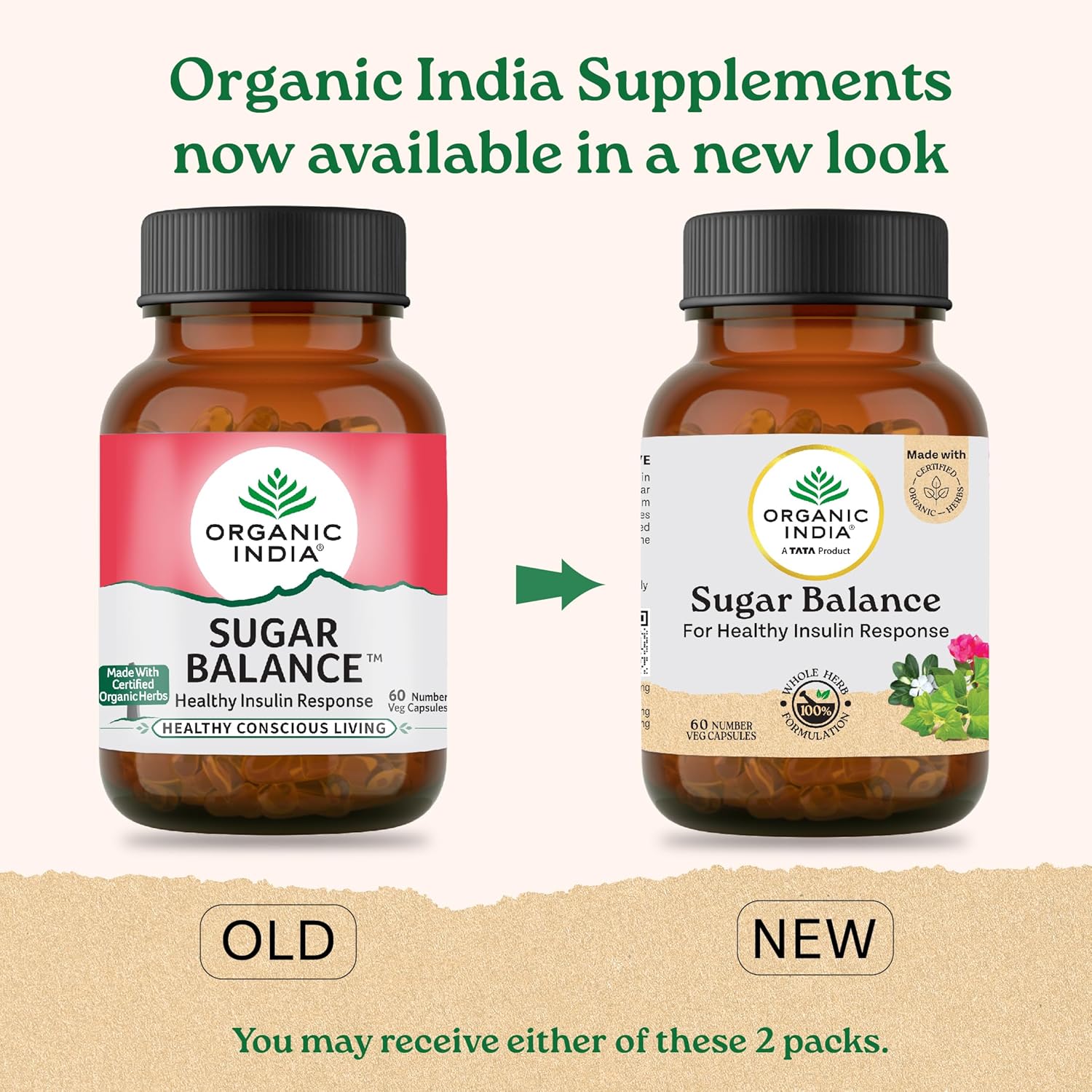 Organic India Sugar Balance Capsules