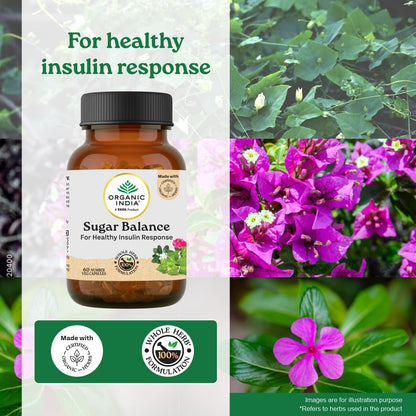 Organic India Sugar Balance Capsules - Distacart
