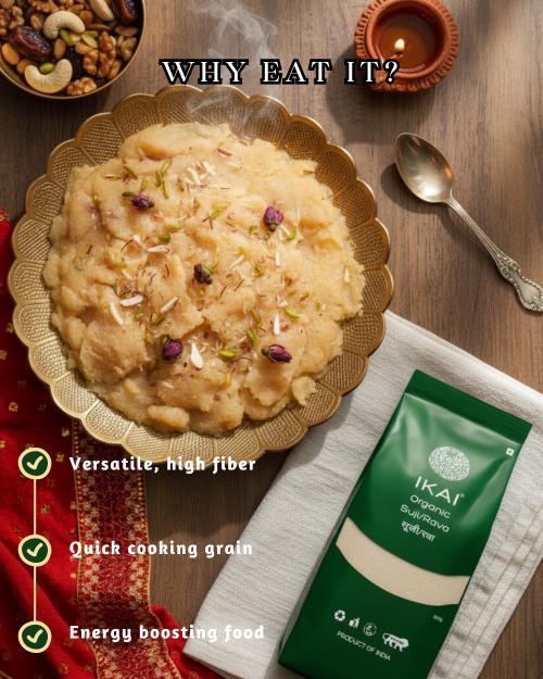 IKAI Organic Suji/Rava - Distacart