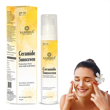 Samisha Ceramide & Hyaluronic Acid  Sunscreen Spf 50 Pa++++ - Distacart