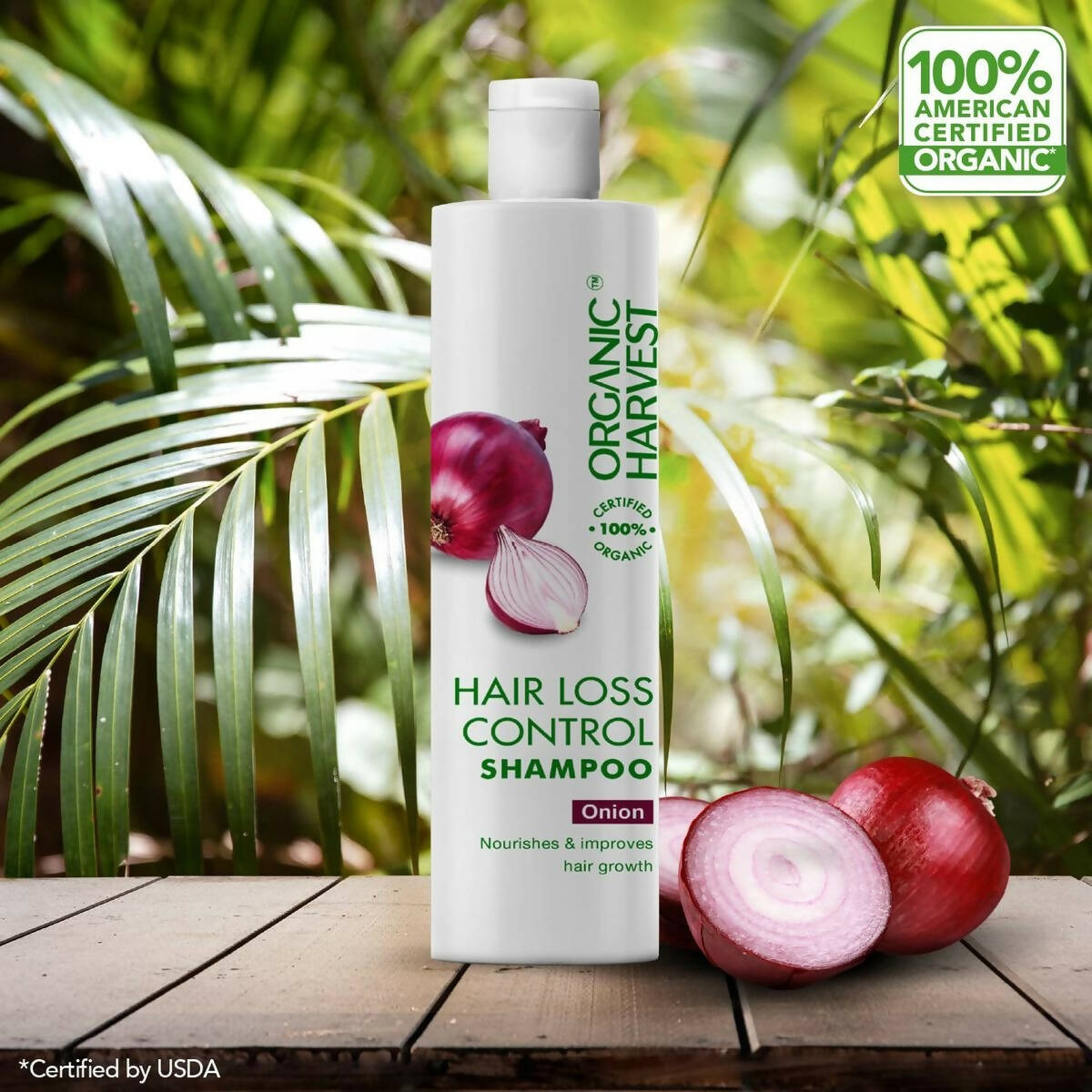 Organic Harvest Organic Hair Loss Control Shampoo With Onion Extract - Distacart