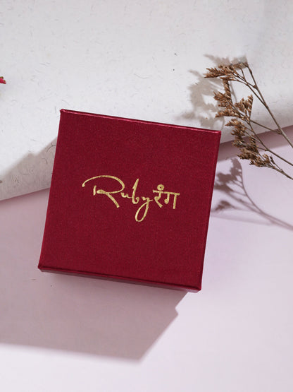 Kundan Earrings (silver) - Ruby Raang - Distacart