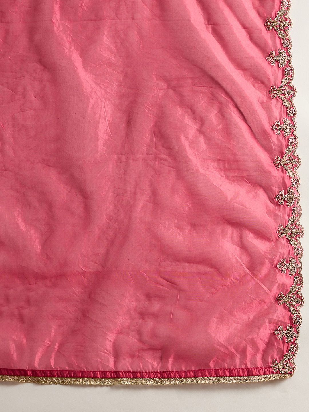 Indo Era Floral Embroidered Kurta With Trousers & Dupatta