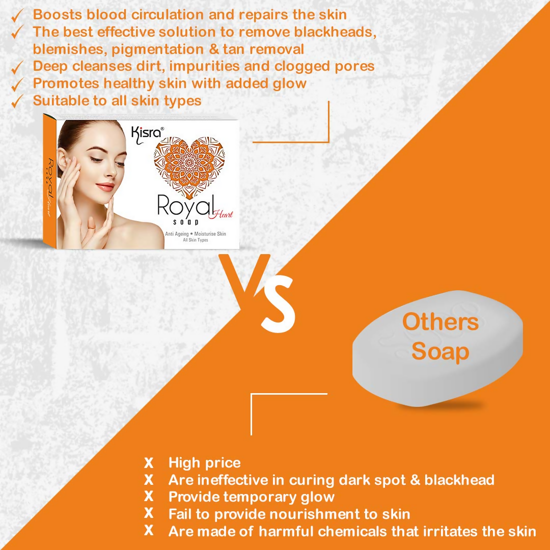 Kisra Royal Heart Soap - Distacart