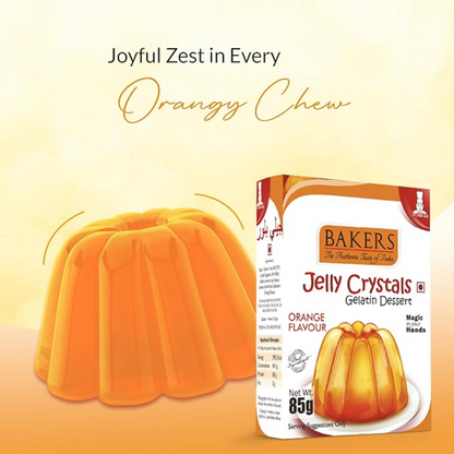 BAKERS Jelly Crystals (Gelatin Dessert) - Orange - Dista