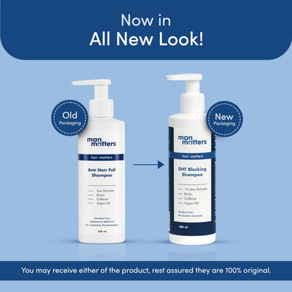 Man Matters Biotin Hair Gummies & Anti Hair Fall Shampoo Combo - Distacart