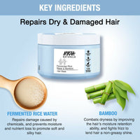 Thumbnail for Nykaa Naturals Anti-Frizz Sulphate-Free Hair Mask With Fermented Rice Water & Bamboo - Distacart