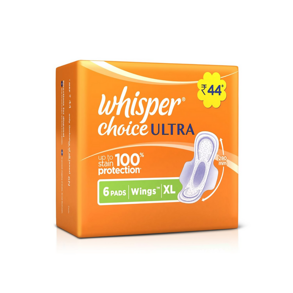Whisper Choice Ultra Sanitary Pads Large Size - Distacart