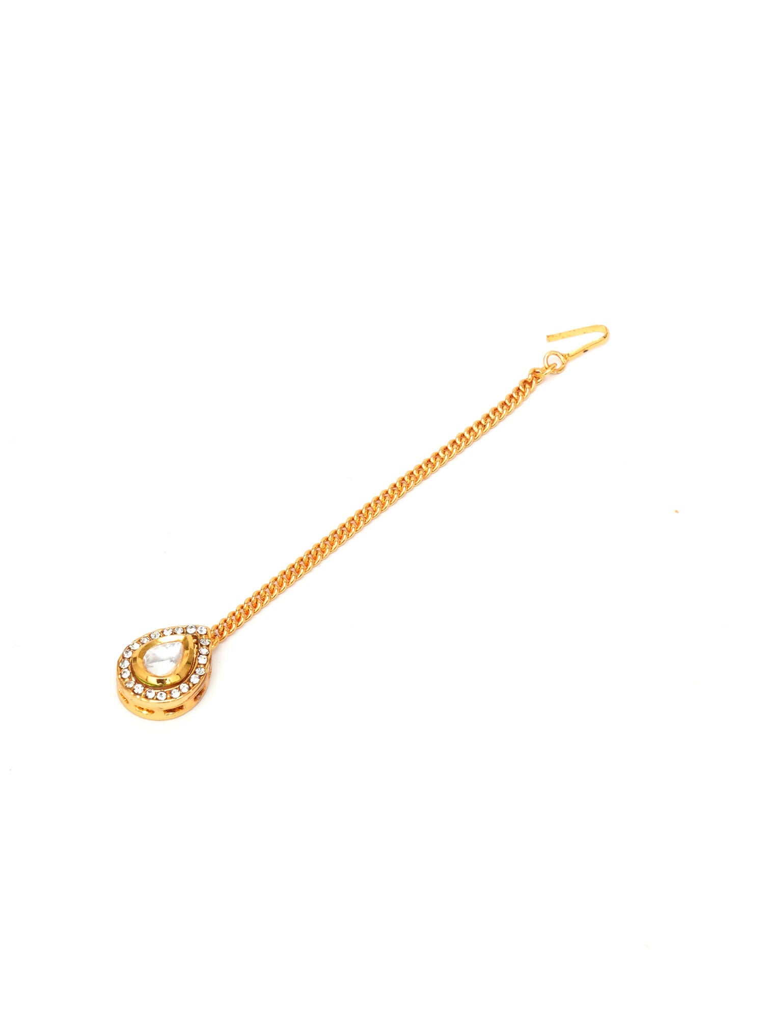 Kundan Maang Tikka (Gold) - Ruby Raang - Distacart