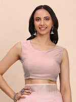 Thumbnail for Astita Linen Cotton Light Pink Saree