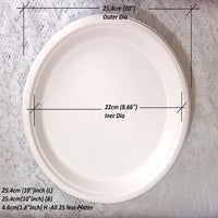 Thumbnail for Disposable Round Plane Plates - Distacart
