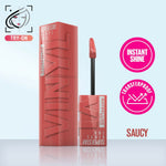 Thumbnail for Maybelline New York Super Stay Vinyl Ink Liquid Lipstick, Instant Shine Lasts Up To 16H - 65 Saucy - Distacart